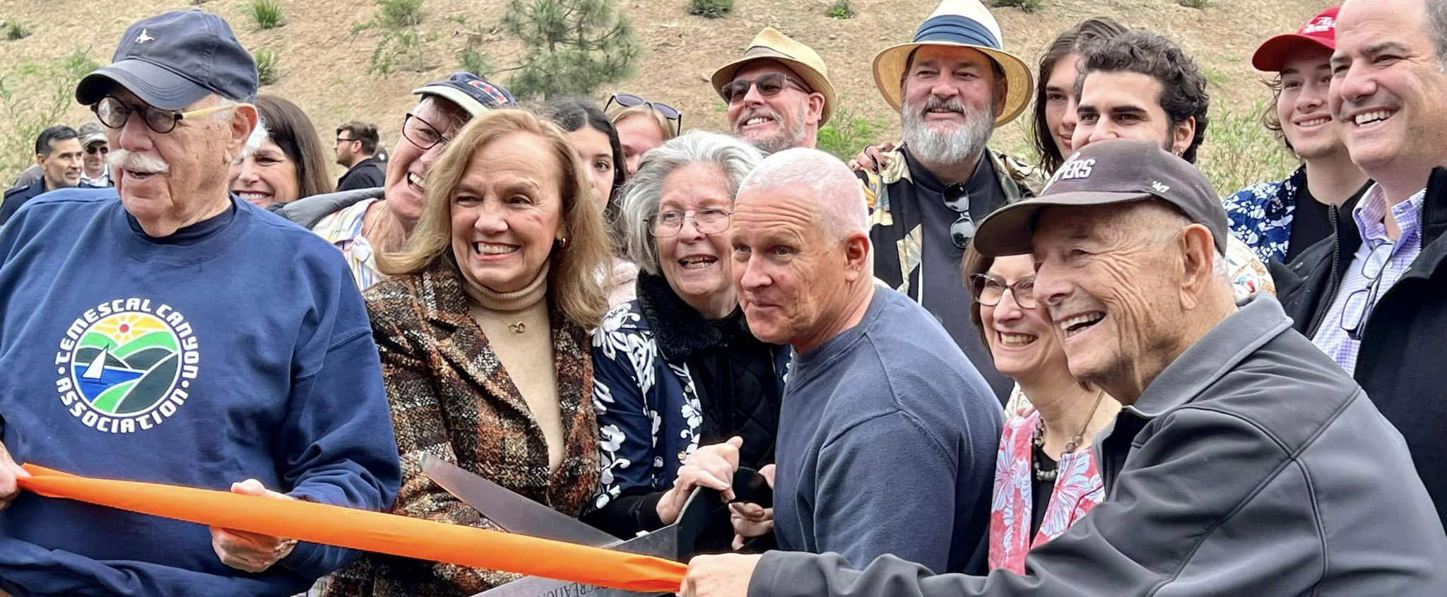 MikeCorrin11 1600x660 George Wolfberg Park at Potrero Canyon grand opening event, at Potrero Canyon, Cindy Miscikowski and Mike Bonin, Joe Halper, Sonya young-jimenez, Gil Dembo, David Card, and the Wolfberg family